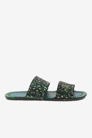 leather printed Slippers