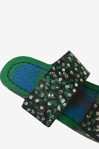 leather printed Slippers