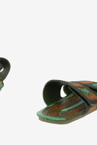 leather printed Slippers