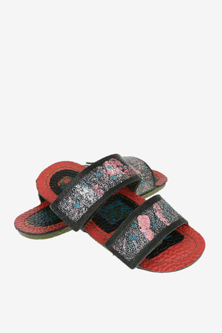 leather printed Slippers