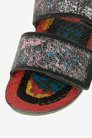 leather printed Slippers