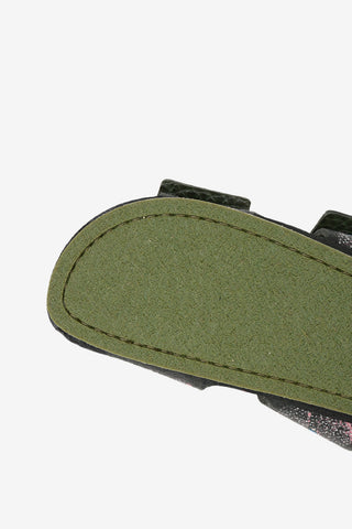 leather printed Slippers