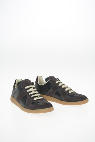 MM22 Suede and Leather REPLICA Low Sneakers