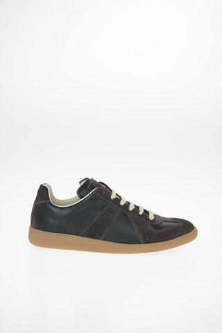 MM22 Suede and Leather REPLICA Low Sneakers