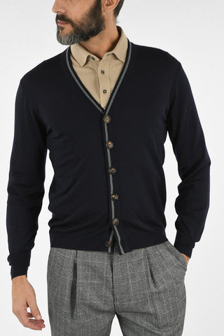 Virgin Wool and Cashmere Cardigan