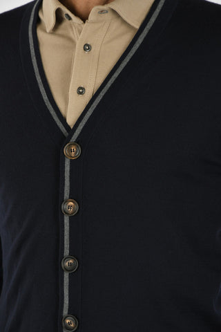 Virgin Wool and Cashmere Cardigan