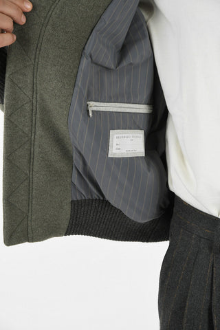 Wool and Cashmere Biker Jacket