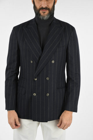 Pin Striped Double Breasted Blazer