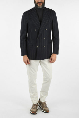 Pin Striped Double Breasted Blazer