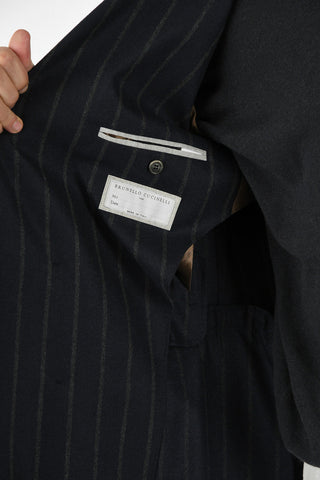 Pin Striped Double Breasted Blazer