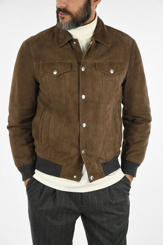 Suede Leather Biker Jacket
