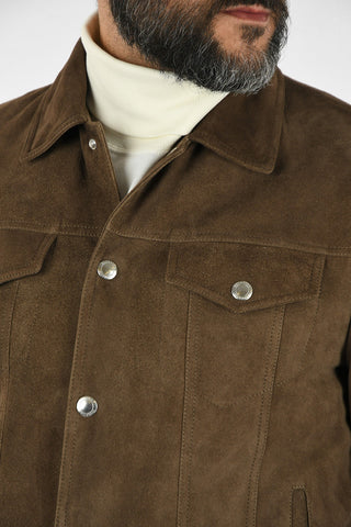 Suede Leather Biker Jacket