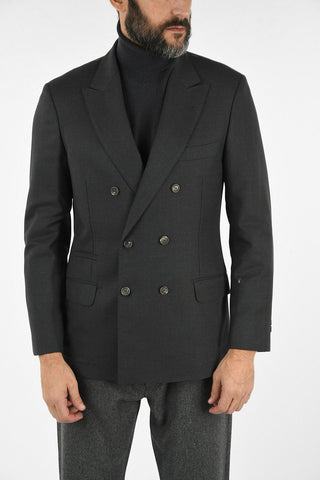 Virgin Wool Double Breasted Blazer