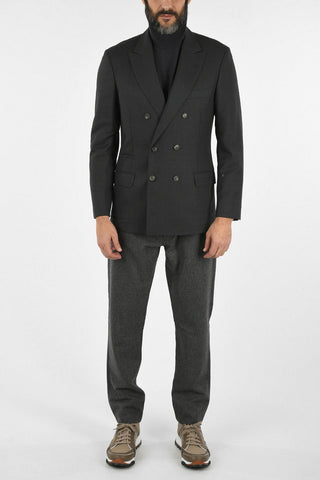 Virgin Wool Double Breasted Blazer