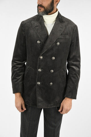 Cappotto Doppio Petto Corduroy