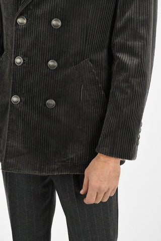 Cappotto Doppio Petto Corduroy