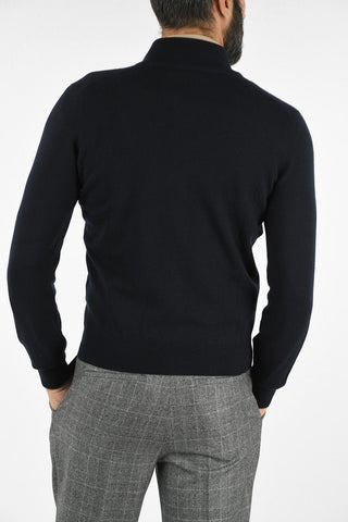 Cashmere Sweater with Zip
