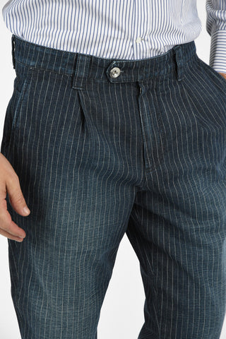 16cm Striped Jeans