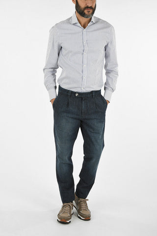 16cm Striped Jeans