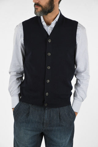 Cashmere Sleeveless Cardigan
