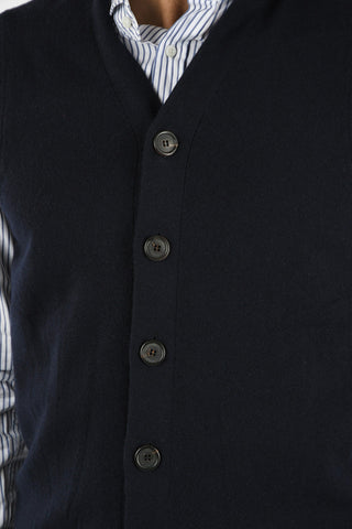 Cashmere Sleeveless Cardigan