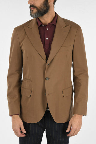 Cotton and Cashmere Single Breasted Blazer