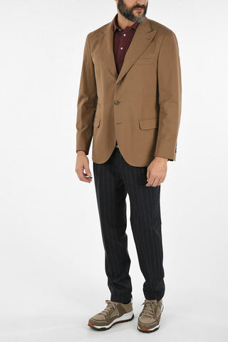 Cotton and Cashmere Single Breasted Blazer