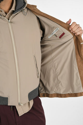 Giacca in Pelle con Gilet Estraibile