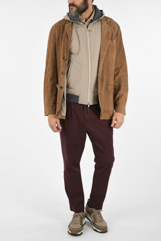 Giacca in Pelle con Gilet Estraibile