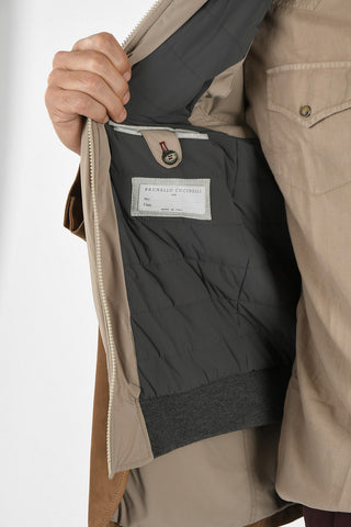 Giacca in Pelle con Gilet Estraibile