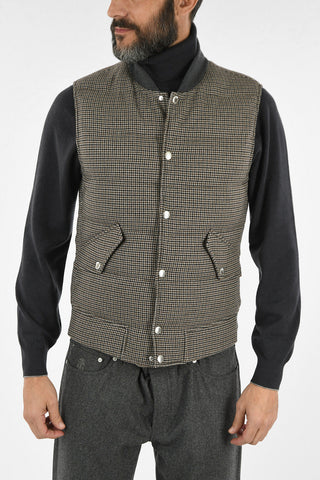 Houndstooth Padded Vest