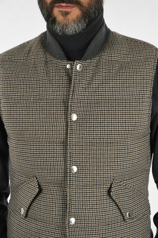 Houndstooth Padded Vest