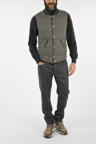 Houndstooth Padded Vest