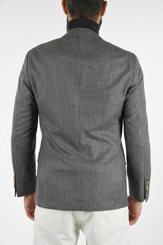 Virgin Wool Striped Blazer