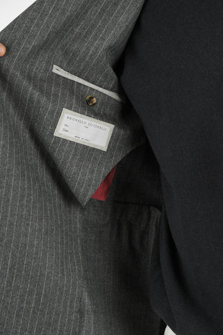 Virgin Wool Striped Blazer