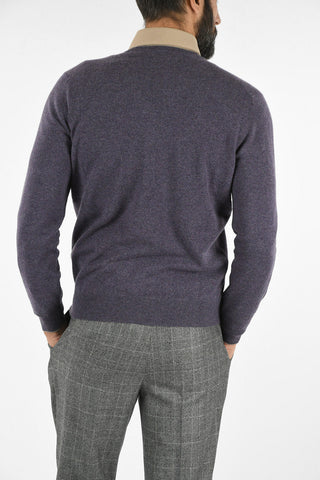 Maglia in Cashmere con Collo a V