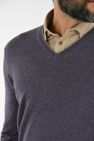 Maglia in Cashmere con Collo a V