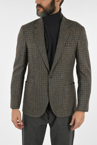 Wool Checked Blazer