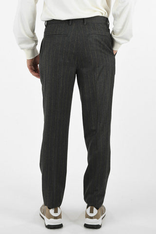 Pantalone Gessato in Lana