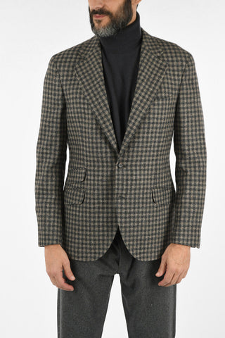 Wool Checked Blazer