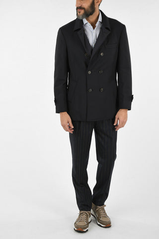 Reversible Double Breasted Coat