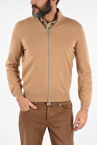 Cashmere Sweater with Zip