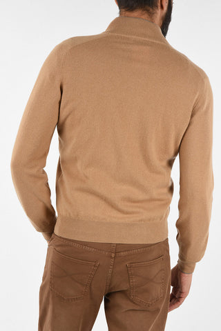Cashmere Sweater with Zip