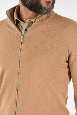 Cashmere Sweater with Zip