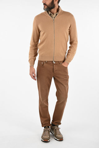 Cashmere Sweater with Zip