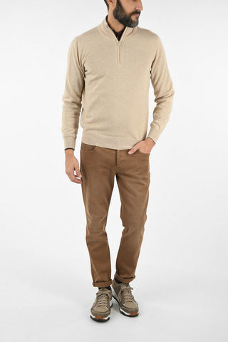 Cashmere Sweater with Zip