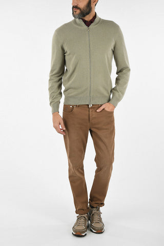 Cashmere Sweater with Zip