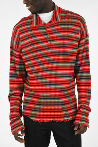 MM14 Linen Striped Sweater