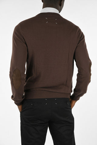 MM14 Sweater with Leather Details