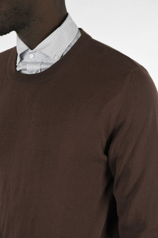 MM14 Sweater with Leather Details